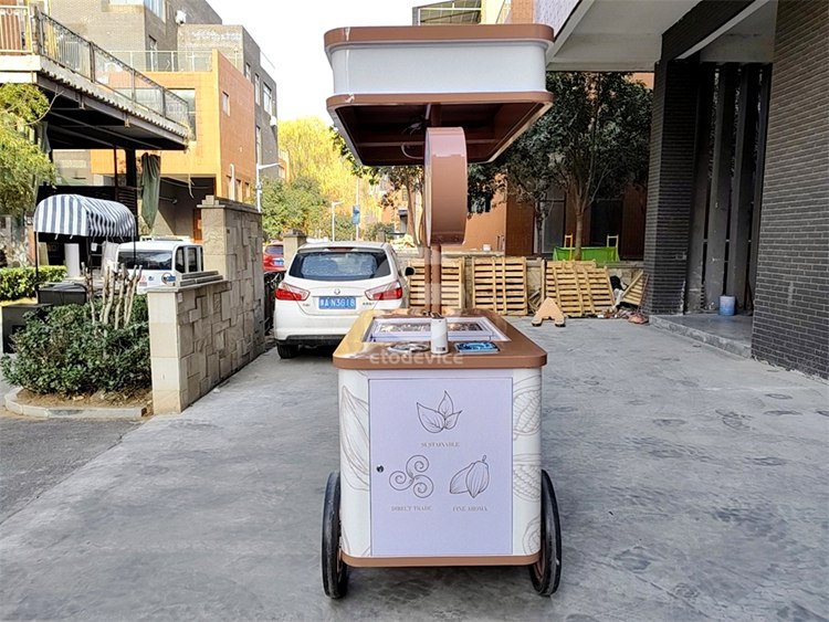 Custom Ice Cream Cart Built for Australian Customer by ETODEVICE