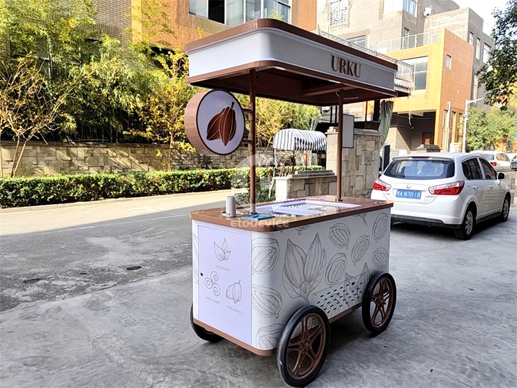 Custom Ice Cream Cart Built for Australian Customer by ETODEVICE