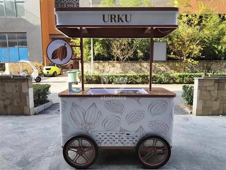 Custom Ice Cream Cart Built for Australian Customer by ETODEVICE