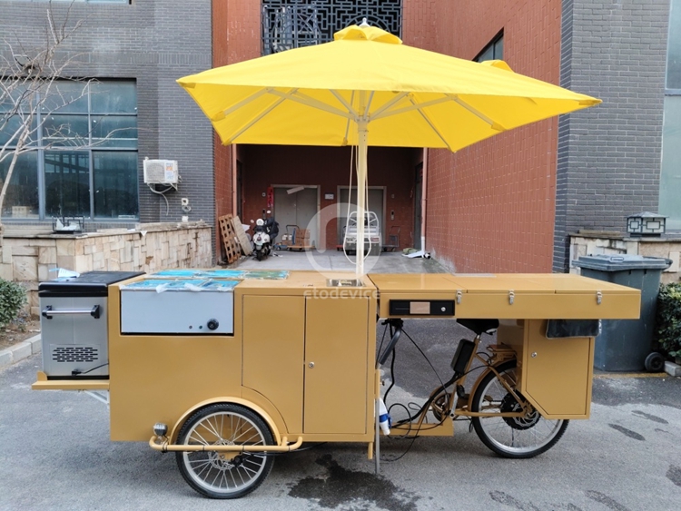 ETODEVICE Electric Bike Food Cart – A Flexible Mobile Street Vending Solution