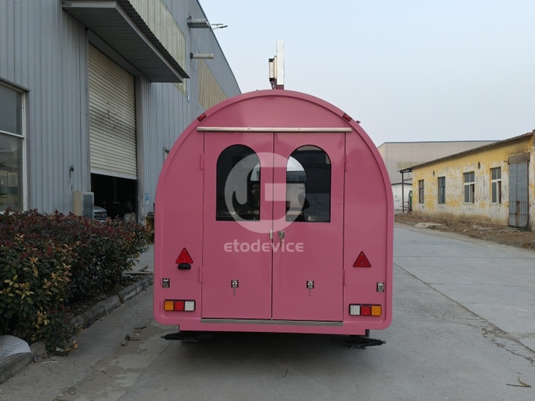  FR350WD Pink Ice Cream Roll Food Trailer