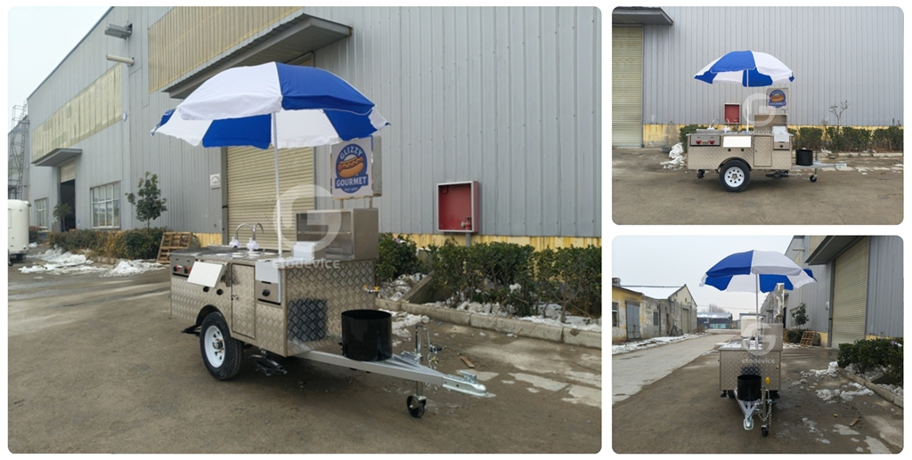 Exterior of the YT-HS200A hot dog trailer